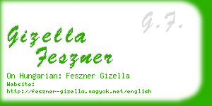 gizella feszner business card